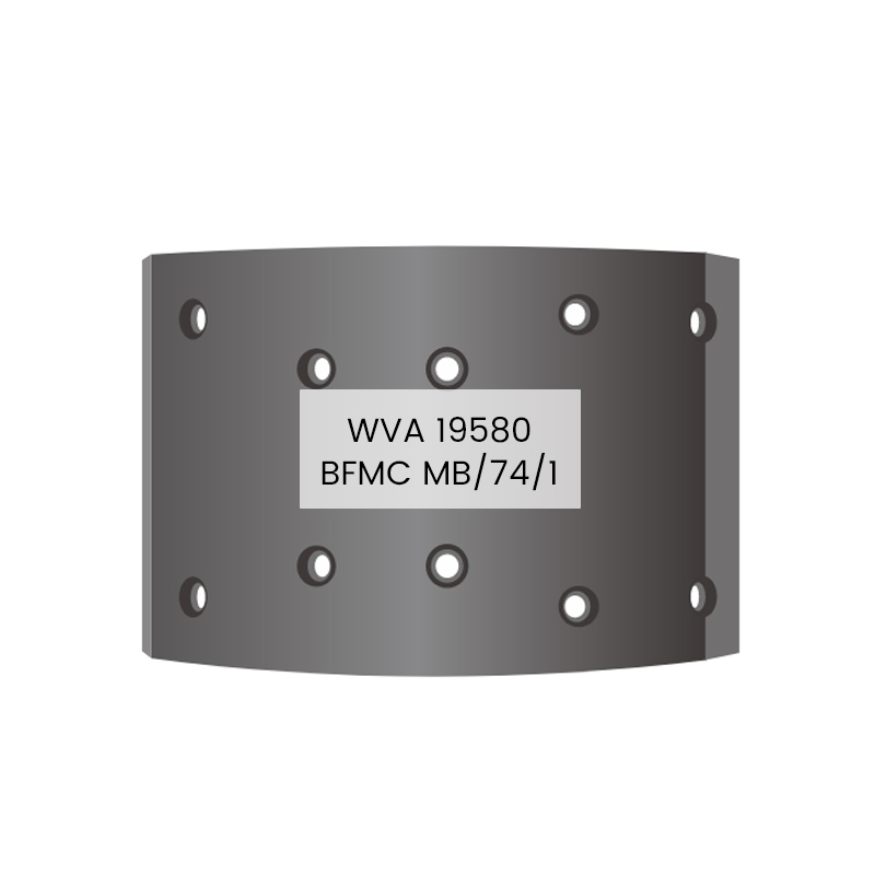 Jarrupalat 19580 MB/74/1 for MAN, MERCEDES-BENZ